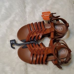 Brown Gladiator Sandals Size 2